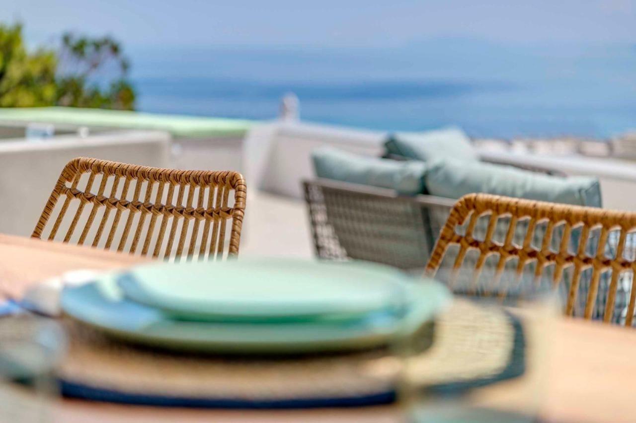 Villa Alba In Syros With Private Jacuzzi Azolimnos Ngoại thất bức ảnh
